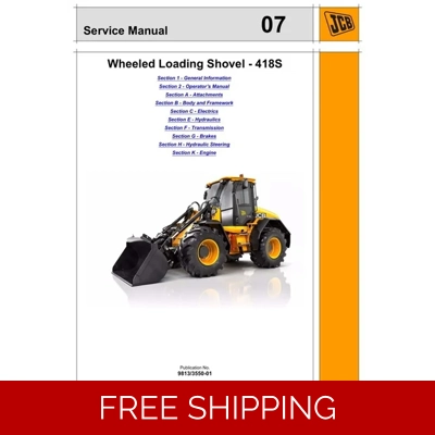 JCB 418S LOADER SERVICE REPAIR MANUAL JCB 418S LOADER SERVICE REPAIR MANUAL